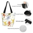 thumbnail image 4 of Fuzoiu Cartoon Monkey Print Large Capacity Shoulder Bag for Women,Large Capacity Office Purse,Laptop Tote Bag,Casual Everyday Tote for Work Beach Travel and Shopping Grocery, 4 of 6