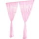 thumbnail image 1 of Matsuzay Cortina Color puro Tul Puerta Ventana Cortina Panel Drapeado Bufanda transparente Kits de decoración para fiestas rosado 100*270cm, 1 of 6