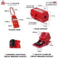 thumbnail image 4 of Kit de etiquetado de bloqueos eléctricos TRADESAFE con cerrojos y cierres, 4 of 8