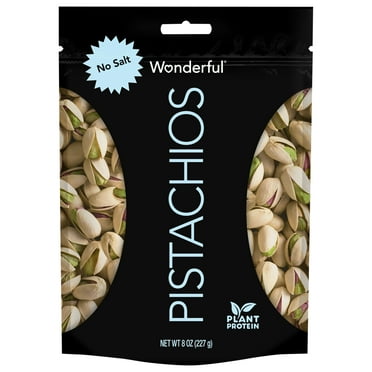 Wonderful Pistachios, In-Shell Roasted with No Salt Nuts, 8 Ounce Bag