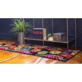 thumbnail image 4 of Unique Loom Lyon Floral Garden Area Rug 2' 7 x 10' Runner Black/Yellow, 4 of 10