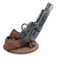 thumbnail image 4 of Ebros Western Six Shooter Cowboy Pistol Wine Bottle Holder Caddy 9.75" Long, 4 of 6