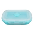 thumbnail image 1 of Collapsible Silicone Food Storage Container High Temperature Resistant Microwave Safe Lunch Box Environmental Friendly Bento Box 500ml Blue, 1 of 14