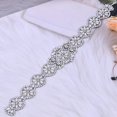 thumbnail image 4 of Cinturón de boda fino de cristal para mujer, cinturón nupcial para dama de honor de boda, accesorios de vestido de niña de flores de 14,3 pulgadas, 4 of 5