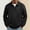 Black, variant on LYSMORA Men's Collared V Notch Ribbed Knit Sweater Long Sleeve Pullover Top for Daily Commute City Stroll Weekend Casual Outing