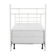 thumbnail image 4 of Hillsdale Furniture Providence Metal Twin Bed with Spindle and Casting Design, Soft White, 4 of 12