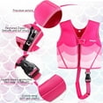 thumbnail image 6 of Toddler Swim Vest Adjustable Safety Strap Swim Jacket for Kids Infant Swim Trainer Vest with Removable Foam, 6 of 8