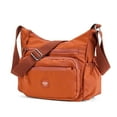 thumbnail image 2 of PULLIMORE Crossbody Bags for Women Waterproof Nylon Shoulder Bag Roomy Multiple Pockets Casual Messenger Purses Handbags, Orange, 2 of 10