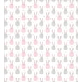 thumbnail image 3 of Ambesonne Bunny Duvet Cover Set, Fluffy Rabbits Cartoon, King, Pale Pink Pale Grey, 3 of 3