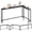 Black, variant on YATINEY Narrow Console Table with Outlets, 70.9" Sofa Table Narrow Long, L Shaped Behind Couch Entryway Table with Charging Station, for Living Room, Hallway, 3 Assembly Options, Rustic Brown CT07UBR