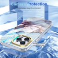 thumbnail image 6 of Tarise iPhone 14 Pro Max Case with Screen Protector, [Wireless Charging] Shockproof Drop Proof Dual Layer Rugged Hybid Back Cover with TPU Impact Resistant for Apple iPhone 14 Pro Max, Gray Marble, 6 of 8