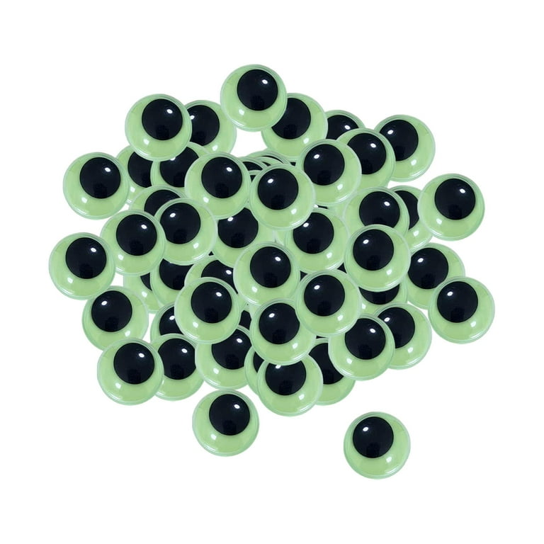 UPINS 500PCS Glow in The Dark Googly Wiggle Eyes Self Adhesive for Craft  Luminous Sparkle Google Eyes for DIY Crafts Sticker Decoration 6mm 8mm 10mm  12mm 6 8 10 12mm