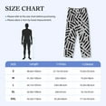 thumbnail image 2 of Salouo Weave Geometric Print Pajama Pants for Men, Lounge Pants Elastic Waistband Casual Men's sleepwear Loungewear Sleep Pajama Pant -X-Large, 2 of 7