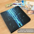 thumbnail image 4 of FORMRS 3 Ring Photo Album 4"x6" Self Adhesive Large Capacity PU Leather Cover, Blue Tree, 4 of 8