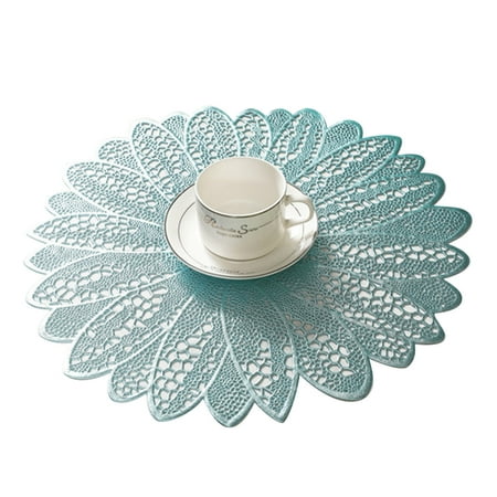 

IOAOAI Sweet household 38cm Sunflower Heat Insulation Coffee Tea Cup Pad Dinning Table Decor Placemat