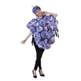 thumbnail image 6 of Adult Grape Bunch Costume with Matching Hat, Halloween Cosplay Costume Funny Fruit Outfit for Men and Women, Stage Performance, Role Play, Carnival and All Holiday Events, 6 of 6