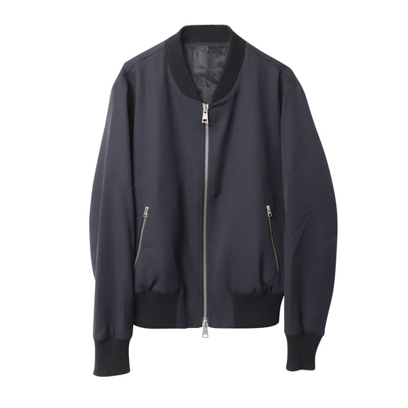 Pre-Owned Ami Paris Bomber Jacket in Black Wool