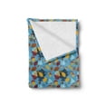 thumbnail image 2 of Acorn Soft Flannel Fleece Blanket, Abstract Graphic Art with Jumbled and Overlapped Pieces of Autumn Nature Vegetation, Cozy Plush for Indoor and Outdoor Use, 60" x 80", Multicolor, by Ambesonne, 2 of 5