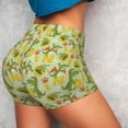 thumbnail image 4 of Balery Cartoon Dinosaurs,Cute Dinosaurs Pantalones cortos de entrenamiento estampados para mujer, sin costuras, ajustados, para gimnasio, yoga, correr, deportes, ejercicio activo, fitness.-Large, 4 of 8