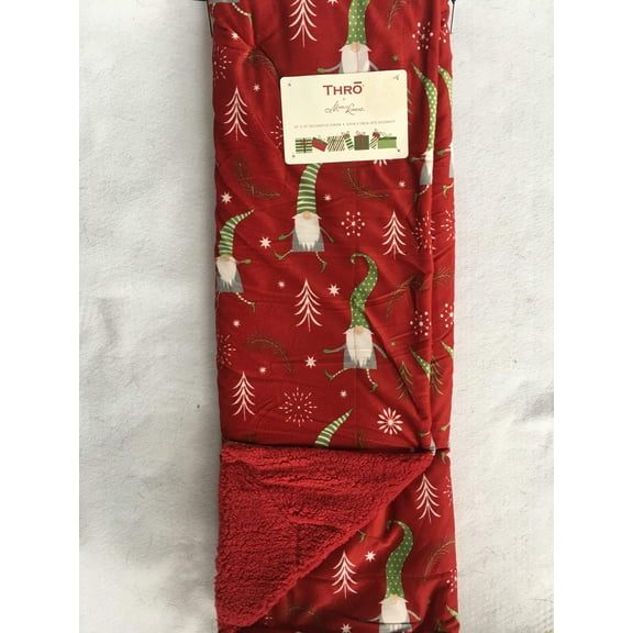 Christmas Themed Gnomes Blanket Throw