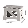 thumbnail image 3 of Folding Step Stool for Kids and Adults | Portable Non-Slip Plastic Step Stool with Heavy Duty Support | Compact Foldable Stool for Home Kitchen Bathroom Camping Outdoor Use and Extra Seating, 3 of 6