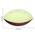 thumbnail image 4 of Personalized Glow in The Dark Football Custom Full 12-Inch High School Junior Football Laser Engraved Any Name Graduation Gift for Student Son Grandson Football Fan, 4 of 7