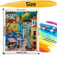 thumbnail image 5 of JYLMOOD DIY Paint by Number for Adults, Easy Painting by Numbers for Gift Home Wall Decor 16x20in without Frame, Colored Canvas - House Street, 5 of 5