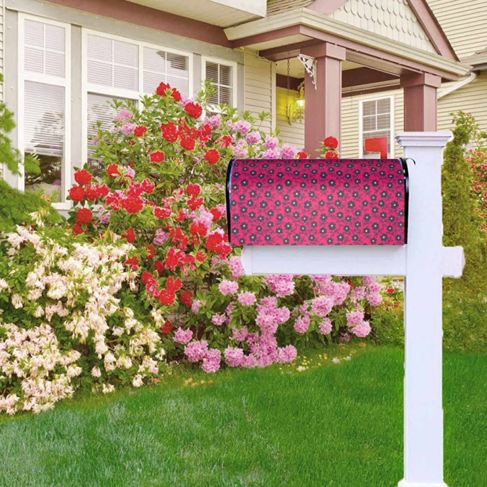 Kdxio Magnetic Mailbox Cover 25.5x21 in Mailbox Cover Outdoor Decoration Holiday Mailbox Covers for Home Garden Yard-25.5x21 in