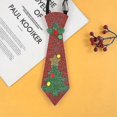 thumbnail image 1 of Funny Christmas Santa Claus Snowman Felt Tie Merry Christmas Gifts For Kids Adults 2024 Happy New Year Party Photo Props Elastic, 1 of 5