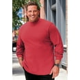 thumbnail image 4 of KingSize Men's Big & Tall Mock Turtleneck Long-Sleeve Cotton Tee, 4 of 6