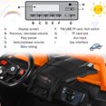 thumbnail image 4 of Costway 12V Electric Kids Ride-On Car 2-Seater SUV Off-Road UTV w/ Remote White, 4 of 10