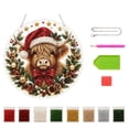 thumbnail image 3 of Christmas Pearl Diamond Art Hanging Ornament Kit, Santa Sun Catcher Ornament, 10in Shaped Acrylic & Pearl Diamond Art Kit for Adult Beginner, Christmas Decor Gift for Home Door Wall Decor, Shape C, 3 of 9