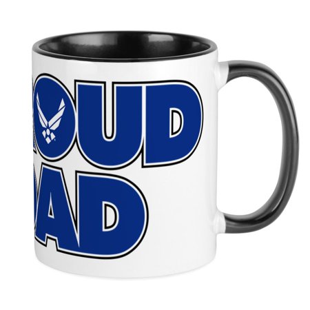 

CafePress - Proud Air Force Dad Mug - Ceramic Coffee Tea Novelty Mug Cup 11 oz