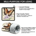 thumbnail image 7 of Vintage Butterfly and Flower Kitchen Oven Mitt and Pot Holder Sets 4 Pcs for Baking, Cooking and Grilling, Heat Resistant Up To 392 °F, 7 of 7