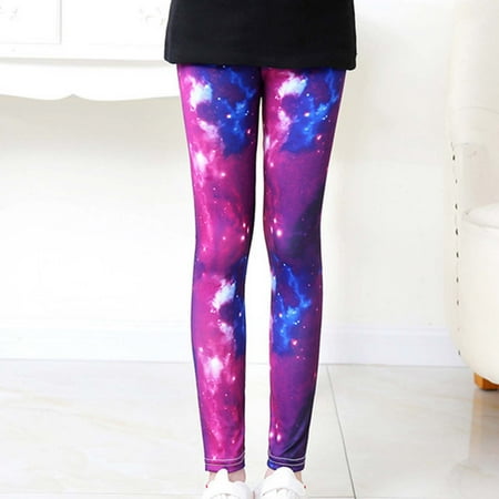 

Tejiojio Girls and Toddlers Soft Cotton Clearance Baby Girls Printed Milk Silk Pattern Leggings Comfortable Slim Cropped Trousers