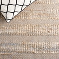 thumbnail image 6 of SAFAVIEH Natural Fiber Beulah Striped Area Rug, Light Blue/Natural, 5' x 8', 6 of 11
