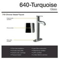 thumbnail image 5 of MR Direct 640 Turquoise Vessel Sink Ensemble with a Chrome finish 718 faucet and pop-up drain., 5 of 7