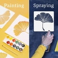 thumbnail image 3 of 1 Set 9Pcs 9 Styles Ginkgo Leaf PET Hollow Out Drawing Painting Stencils for DIY Scrapbook Photo Album Leaf 200~300x200~300mm 1pc/style, 3 of 9