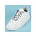 thumbnail image 2 of INSPIRE CHIC Unisex Solid Color Flat 0.4'' Wide Ribbon Shoelaces 2 Pairs 110cm/43.3" Light Gray, 2 of 6