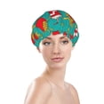 thumbnail image 2 of Cute Fries Drink Shower Cap, Reusable Bath Hair Hat for all Hair Lengths Hair Cover with Elastic Band Double Waterproof Layers Bathing Hat, 2 of 5