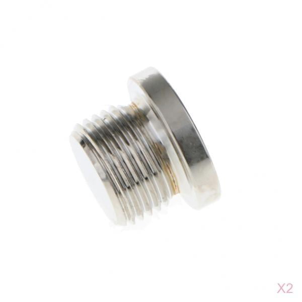 Repuesto Automático Para Automóvil Yotijar M18x1.5 O2 sensor de tapón Hexagonal Con perno 2 Piezas