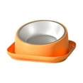 thumbnail image 2 of Cuenco de acero inoxidable Yinane Antideslizante Inclinado 15 degree Naranja, 2 of 8
