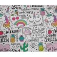 thumbnail image 5 of oneOone Polyester Spandex Light Pink Fabric Unicorn Pattern Sewing Fabric By The Yard Printed Diy Clothing Sewing Supplies 56 Inch Wide, 5 of 6