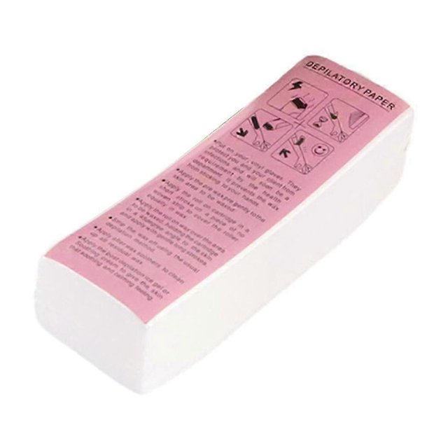 100 - 30x Tiras de papel de cera para depilación de piernas y cuerpo, no tejidas, calidad profesional, 50 piezas