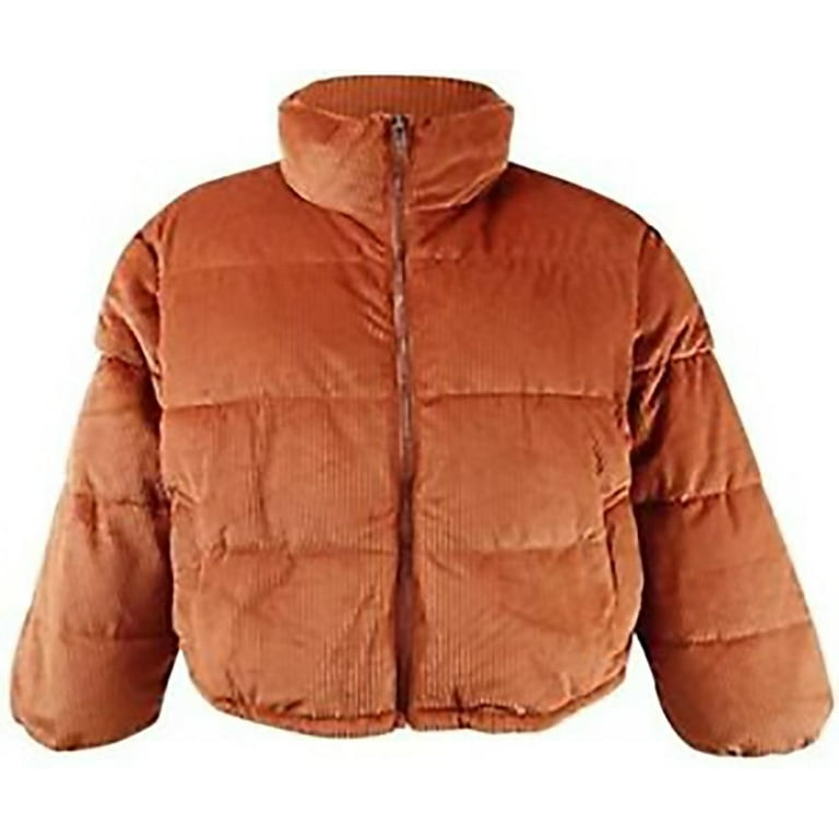 Topshop chunky corduroy 2025 puffer jacket