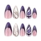 thumbnail image 2 of Fiudx Ofertas flash del día solo en línea Post-mortems of moradas in diseño de uñas en polvo, parches para uñas en forma de uñas adhesivas, 12 tamaños, 2 of 7