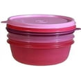 thumbnail image 2 of Tupperware Ensemble de Bols pour Restes Rose, Violet, Contenants de Rangement pour Aliments (600 ml x 3 Pcs), 2 of 2