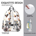 thumbnail image 5 of Farmhouse Chicken Waterproof Book Bag - Lightweight Backpack for Students with Durable Zippers & Breathable Back Panel, 5 of 5