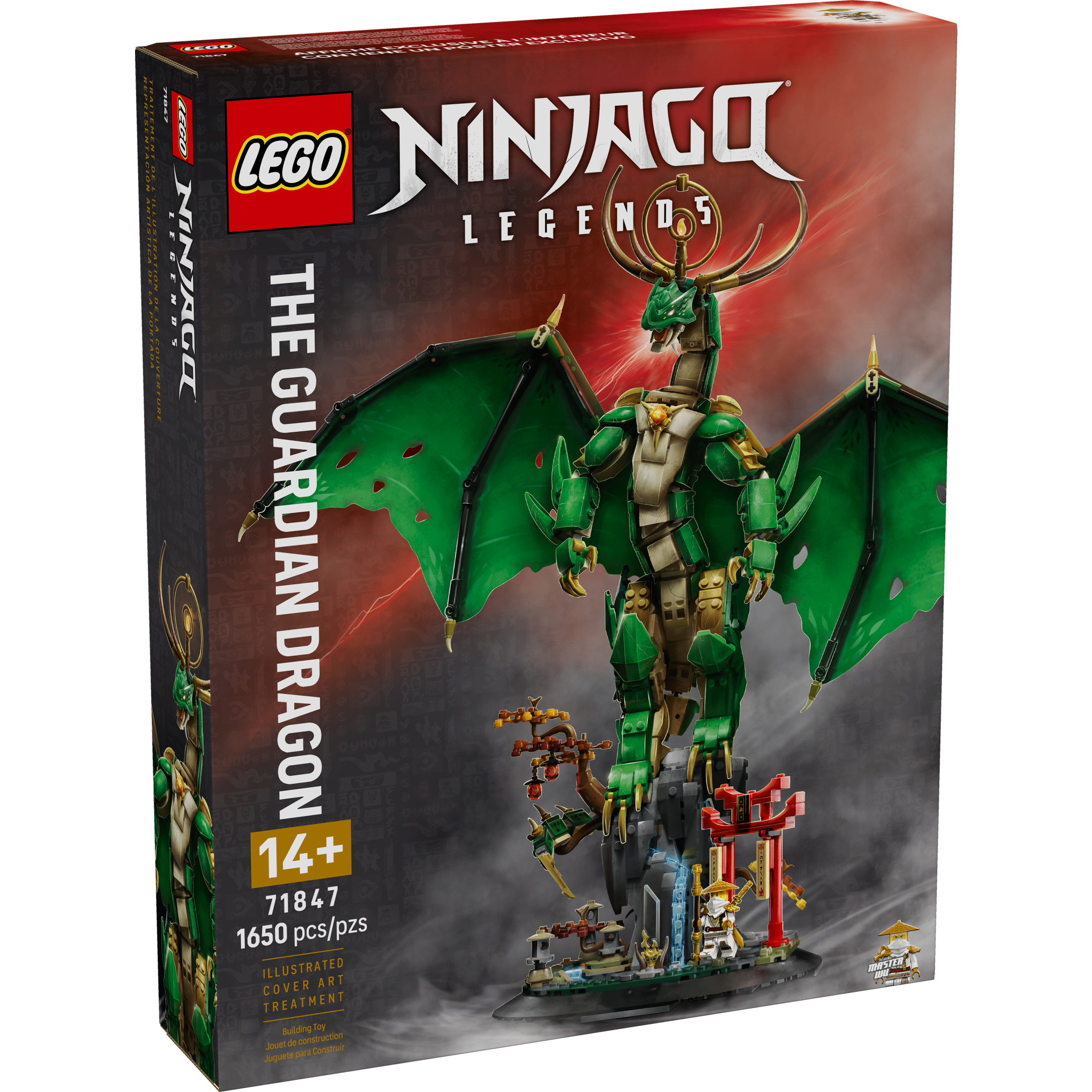 LEGO, Model Building Kit, 71847, Includes Master Wu Minifigure