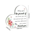 thumbnail image 3 of Kumdkd Acrylic Heart Shaped Ornament with Custom Message, Multicolor Transparent 3.9 Inch Inspirational Keepsake for Desk, Home Decor & Gift Giving, 3 of 8